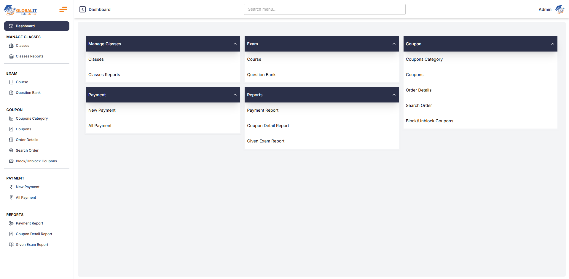 Online Examination Portal project screenshot