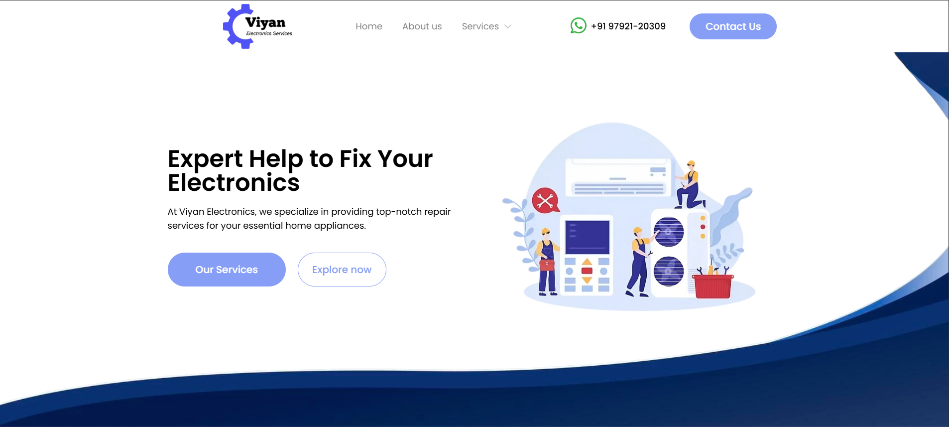 Viyan Electronics project screenshot
